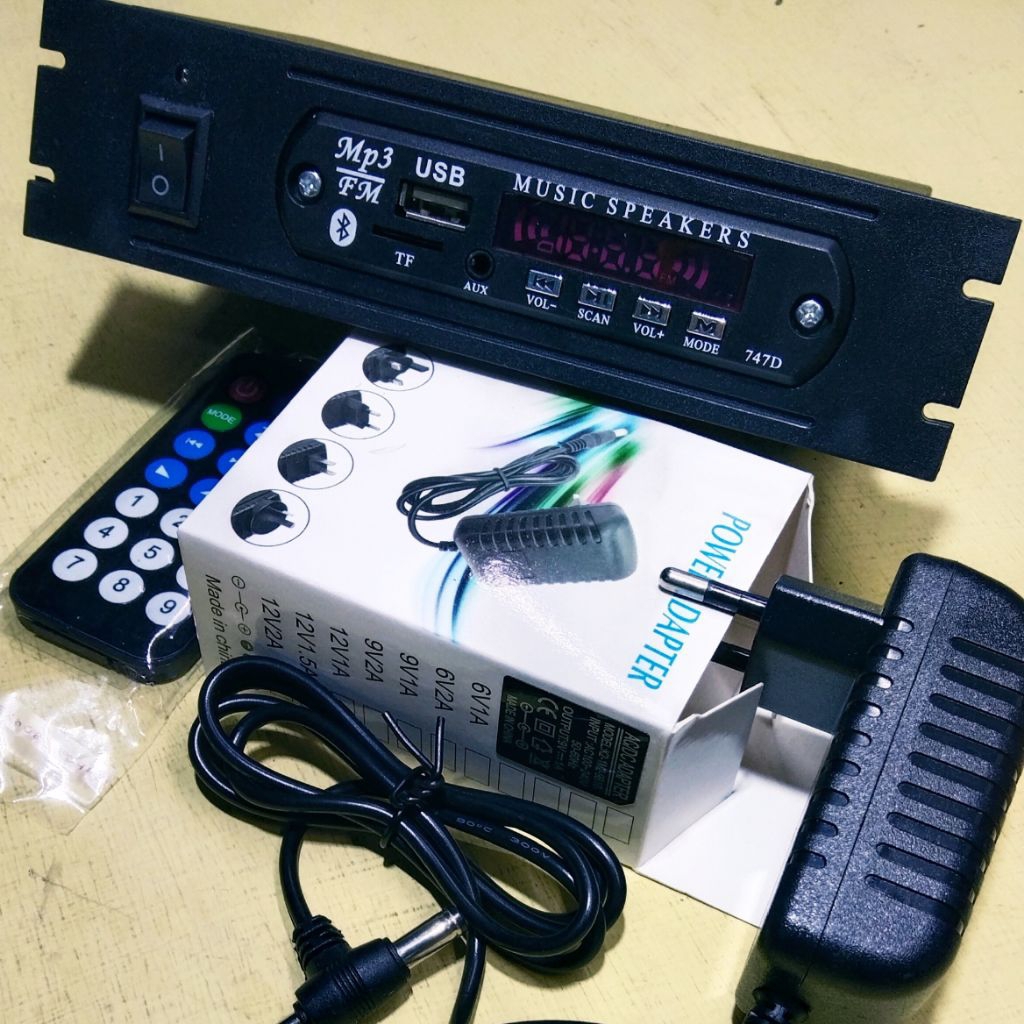 MP3 BLUETOOTH,BISA USB,RADIO + ADAPTOR SIAP PAKAI
