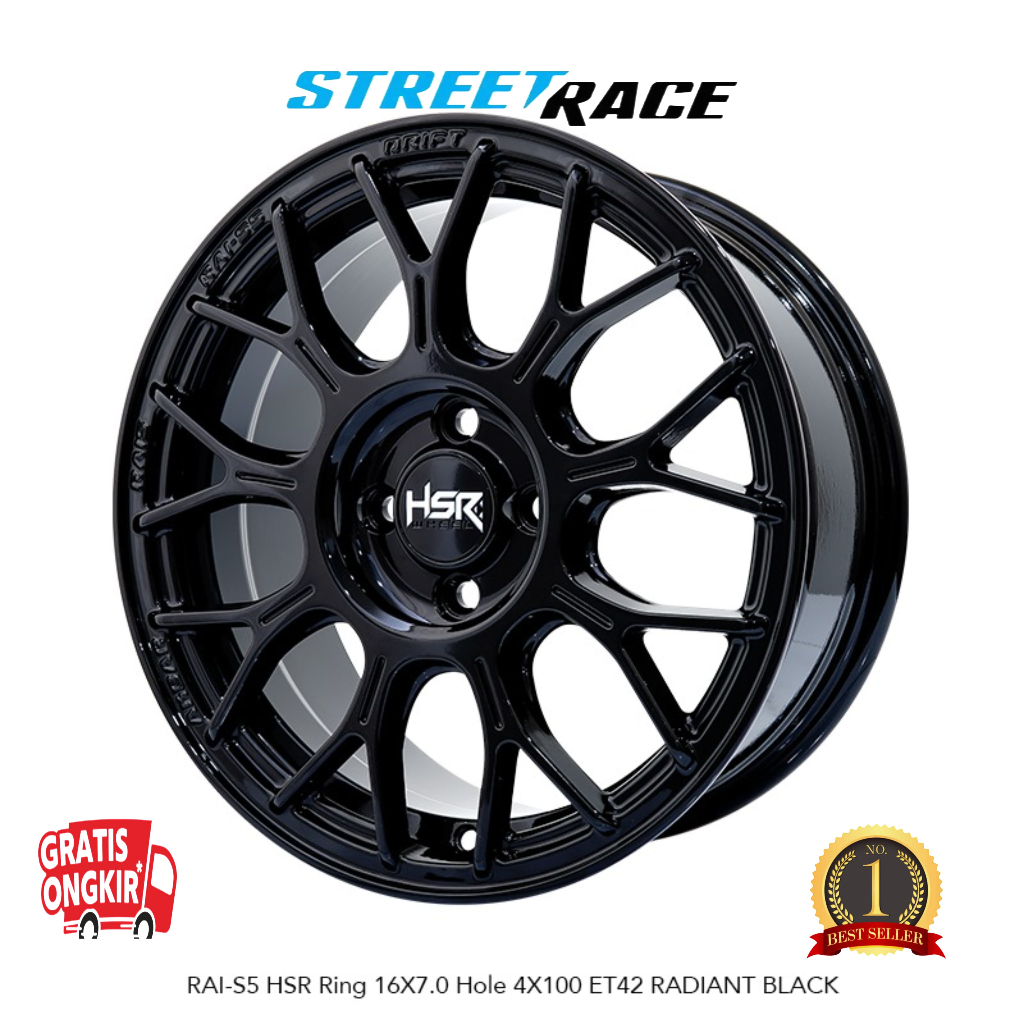 VELG MOBIL RACING RING16 COCOK BUAT MOBIL AYLA.AGYA.JAZZ.BRIO,DLL