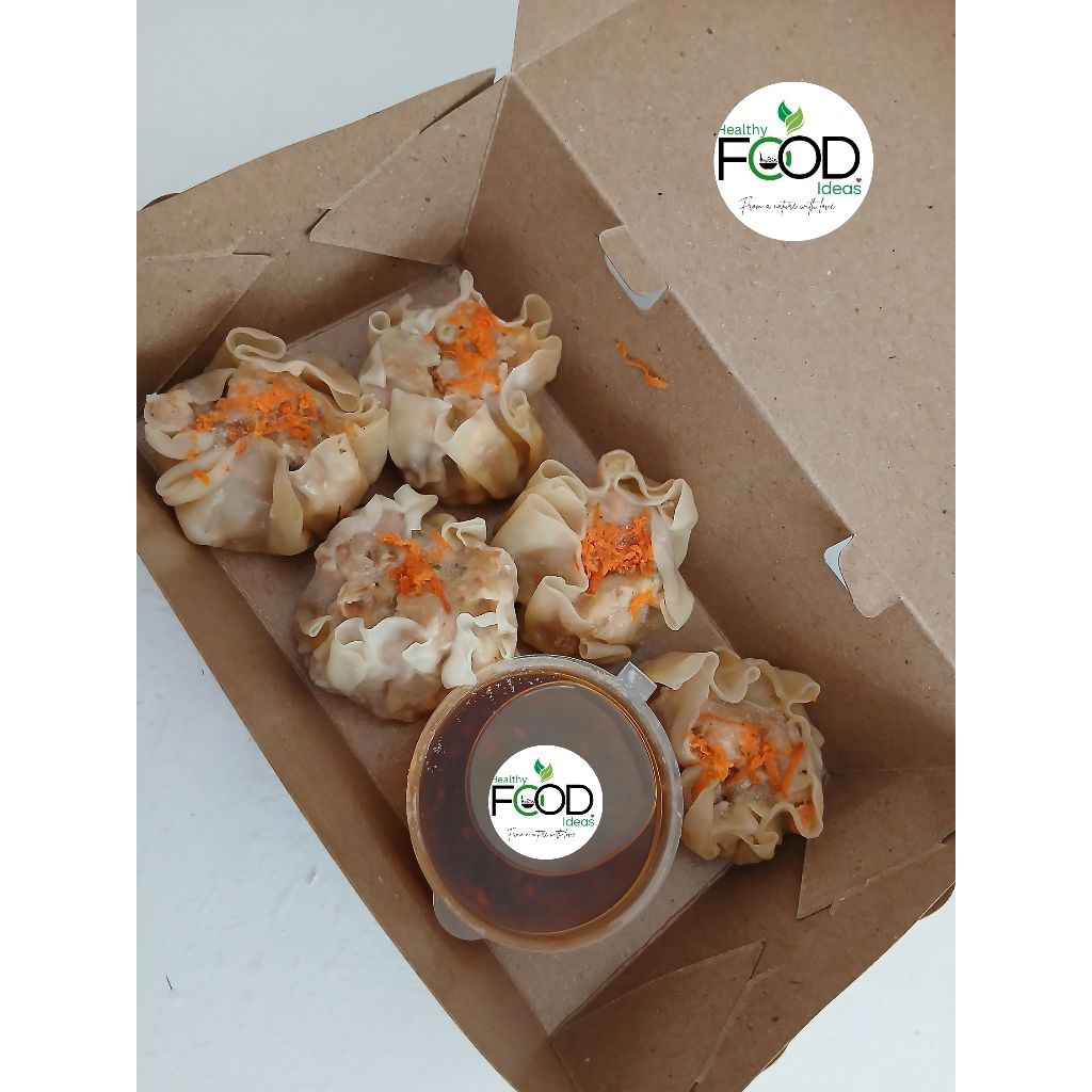 

Dimsum ayam & garlic chili oil.