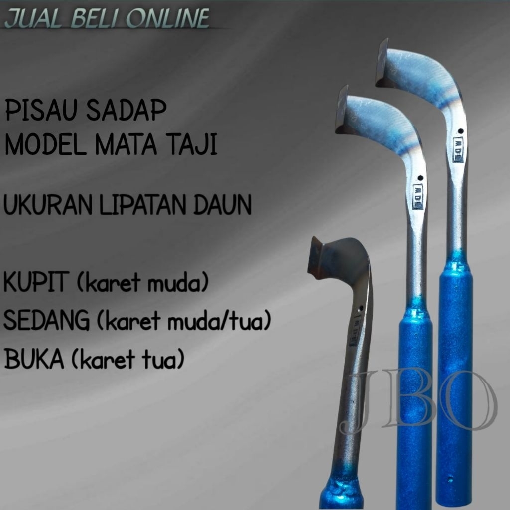 PISAU SADAP KARET MATA TAJI BAHAN PER KEONG