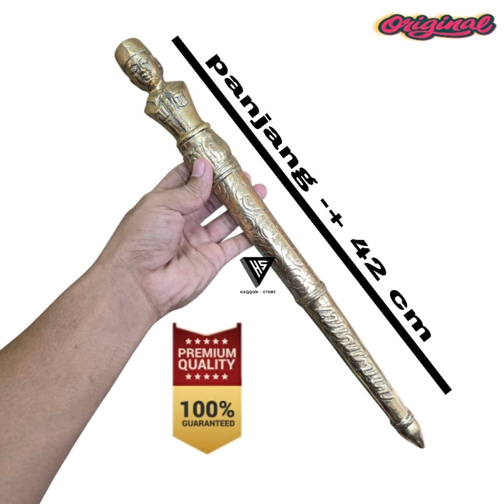 TONGKAT KOMAN Ir.Soekarno / TONGKAT MOTIF BAHAN KUNING AN