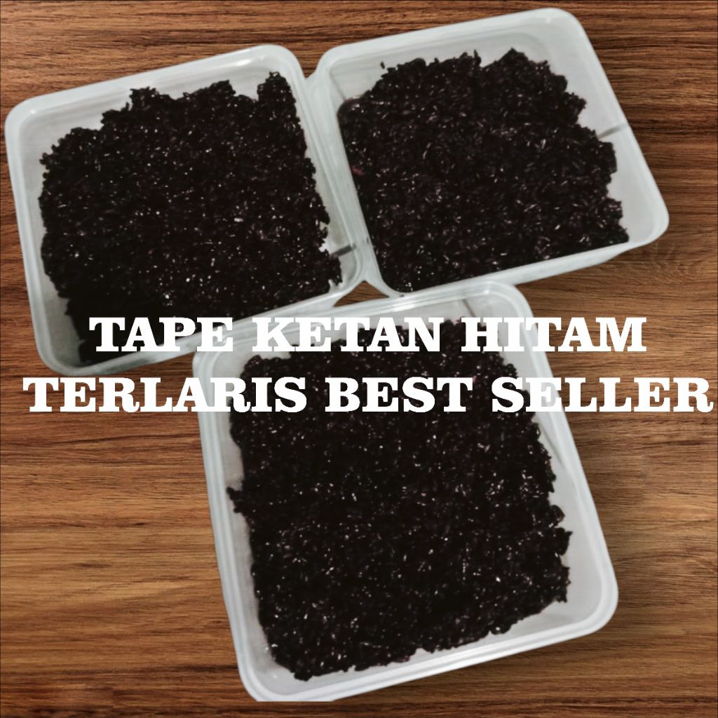

Tape Ketan Hitam 1kg Khas Bandung Manis Legit Peuyeum Enak