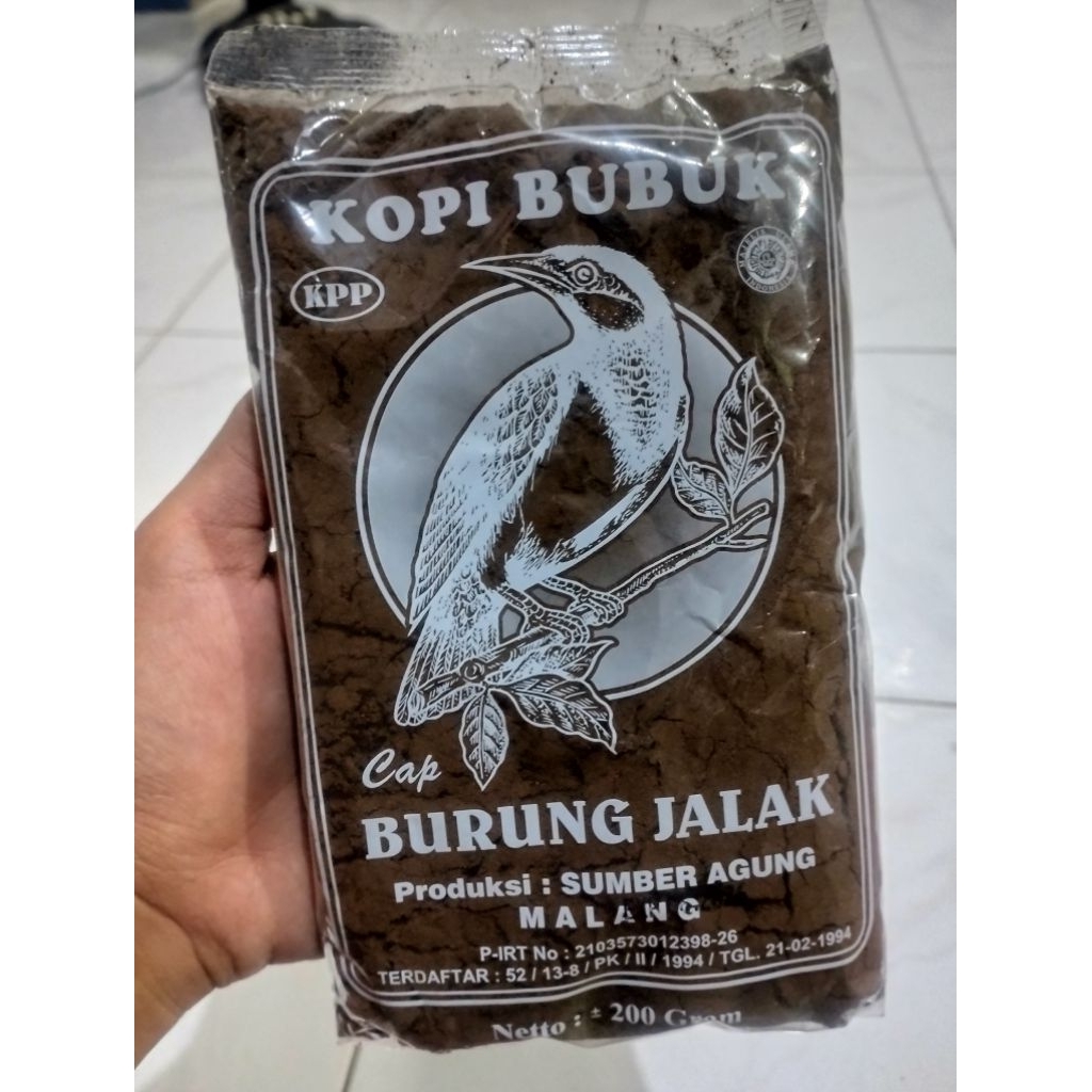 

CAP BURUNG JALAK KOPI BUBUK 200gr / KOPI JALAK / KOPI BUBUK KHAS MALANG / KOPI BUBUK