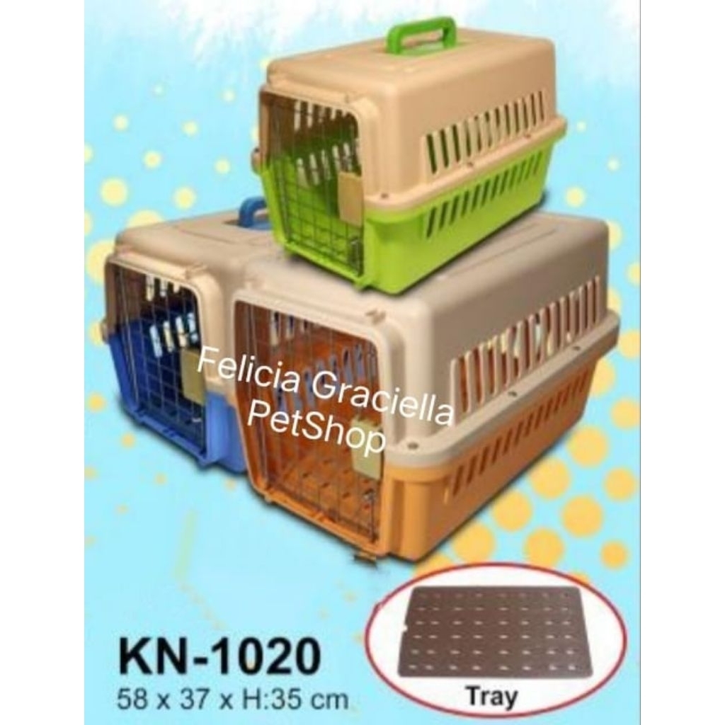 OCTAGON Petcargo Besar - kandang hewan peliharaan anjing kelinci kucing musang marmut