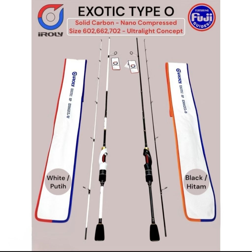 Joran IROLY Exotic / Limited Edition Fuji Ultralight Series 2-6lb rod UL