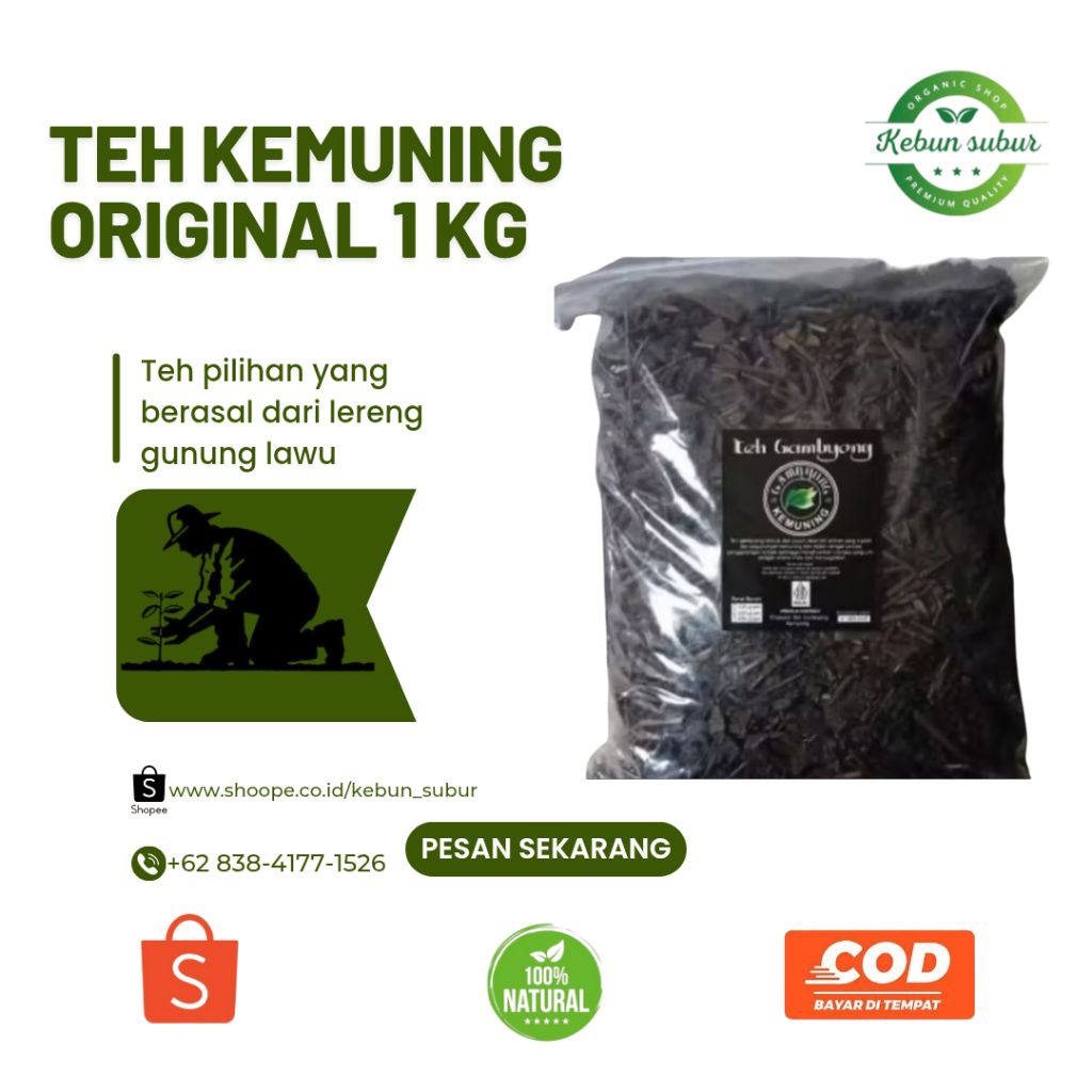 

KEBUN_SUBUR - 1 Kg Teh Kemuning Original Teh Hitam Curah
