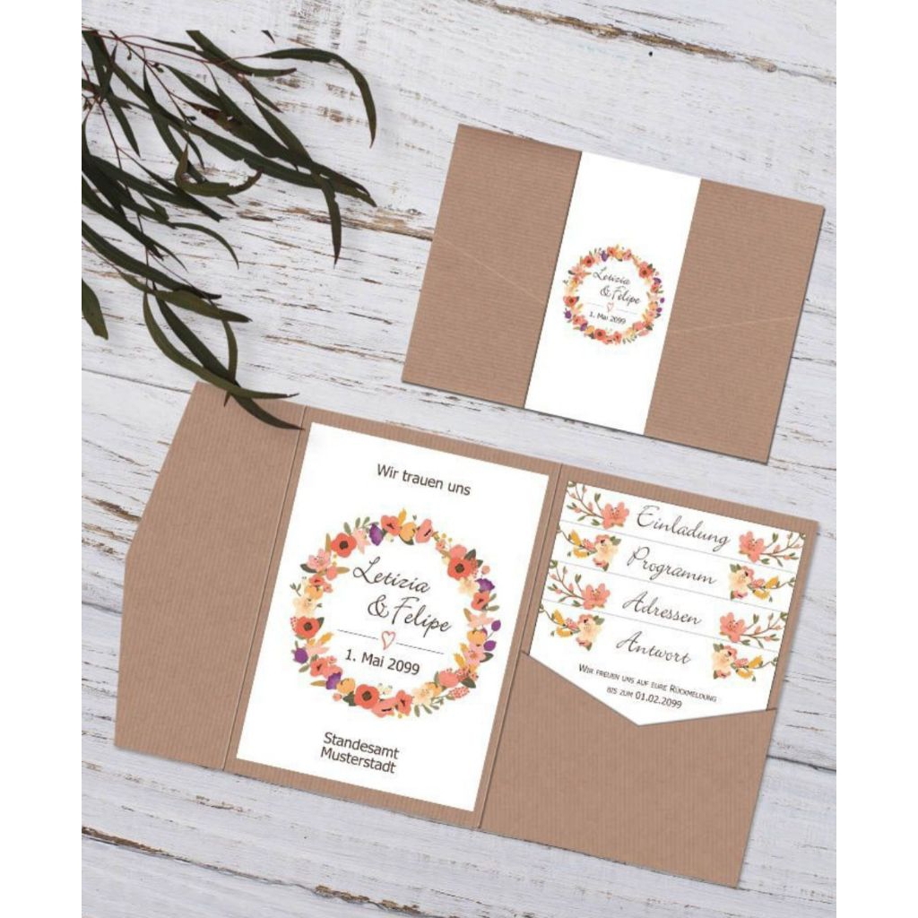 

Ukuran A6 Amplop Rustic Unik Amplop Wedding Aesthetic Sweet Wedding Invitation Pocketfold