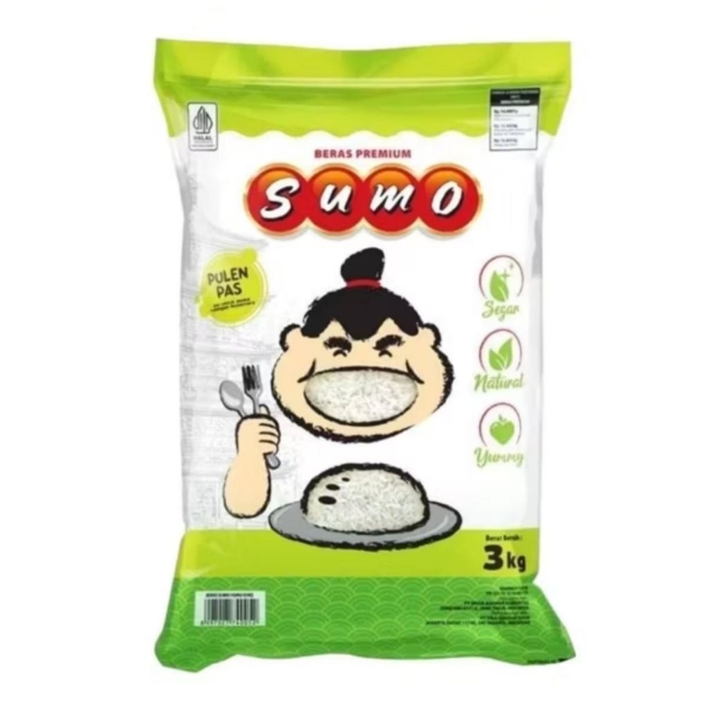 

Sumo Hijau Beras Pulen Pas Premium Rice 3kg