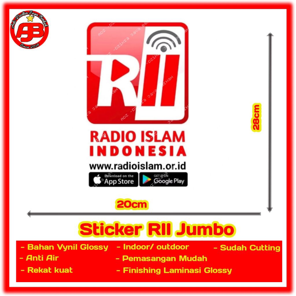 

sticker Jumbo Besar RII Radio Islam Indonesia
