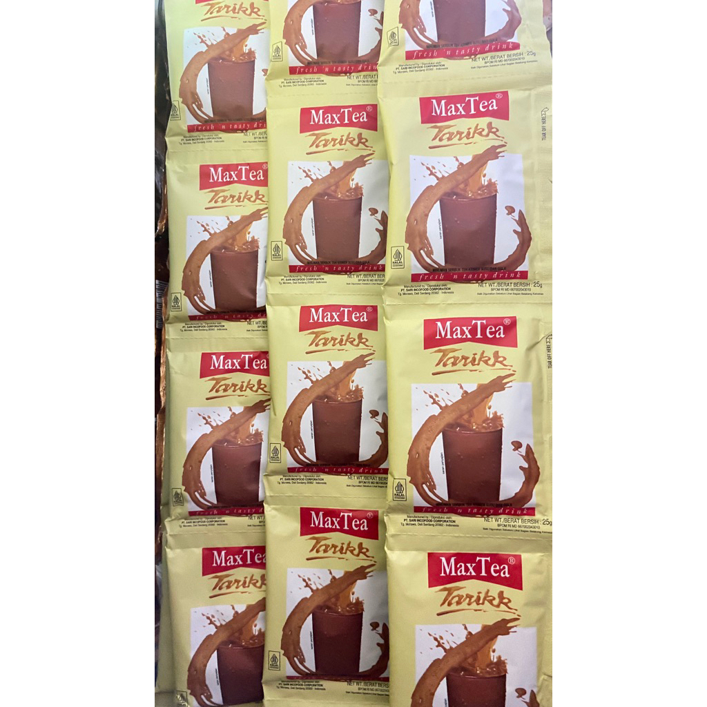 

kopi MaxTea tarikk - kopi serbuk teh krimer susu dan gula - kopi seduh - kopi instant - kopi saschet - 1 renceng isi 10