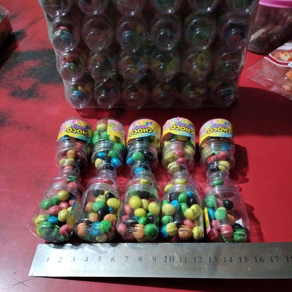 

Choco Bottle Compound Butiran Warna Warni Paket 10 pcs