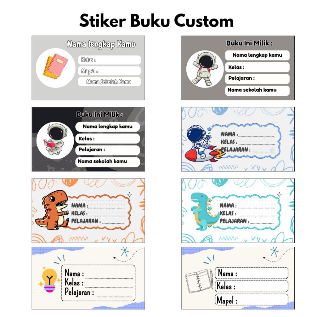 

Stiker Buku Tulis Custom | Stiker Nama sekolah | Stiker Nama Custom | Stiker Nama Lucu | Stiker Nama Buku Sekolah Cowo