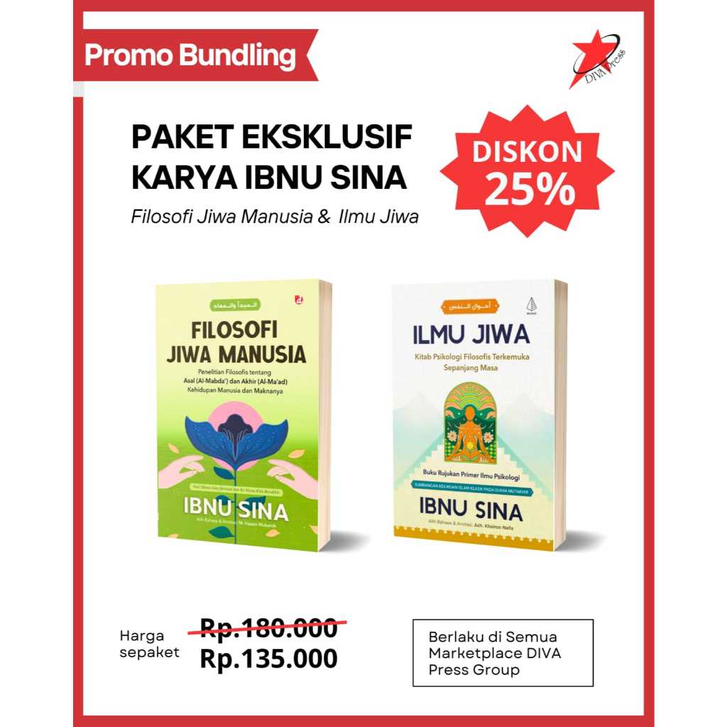 DIVA Press - Paket Eksklusif Karya Ibnu Sina (Filosofi Jiwa Manusia & Ilmu Jiwa)