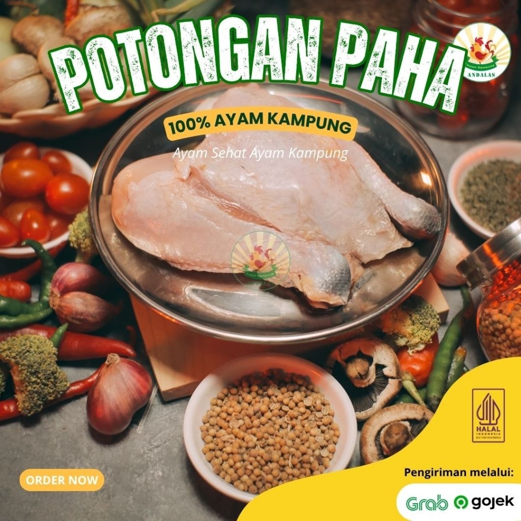 

Potongan Paha Ayam Kampung Andalas 300g