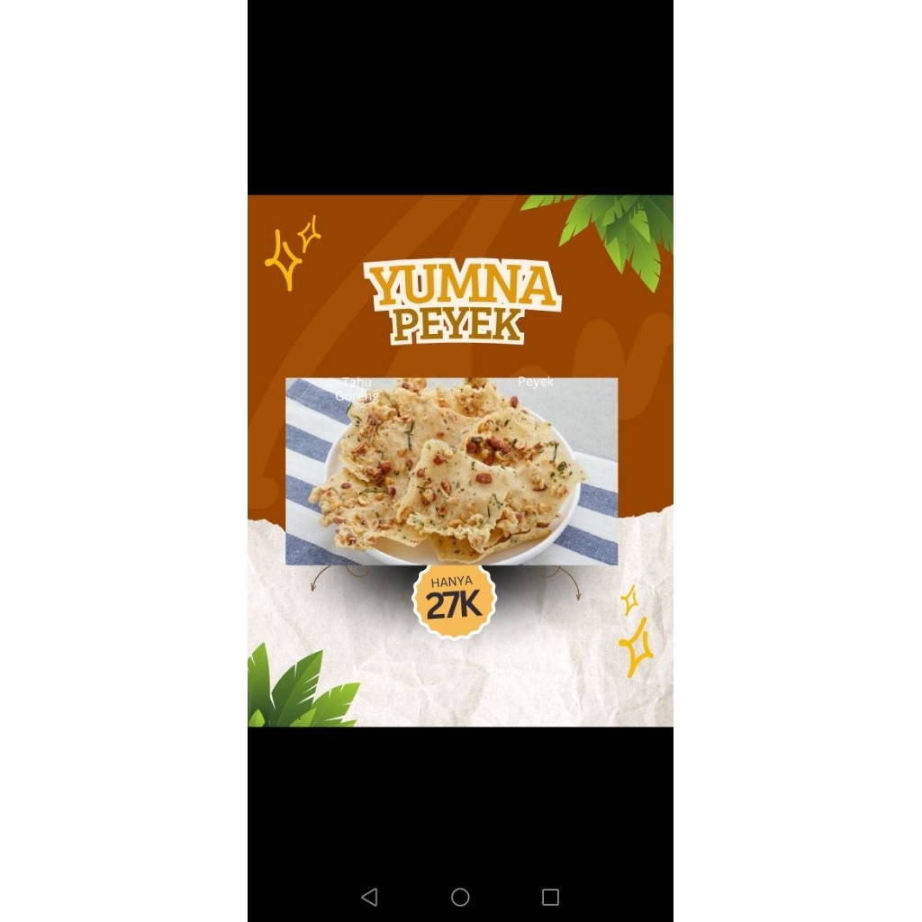

Peyek Yumna 1/4 Kg Terkriuk, Gurih Harga Termurah