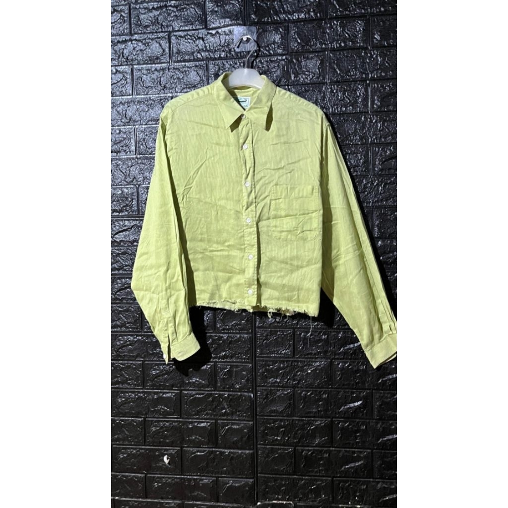 [PRELOVED] Kemeja Boxy Crop Oversize CROCODILE