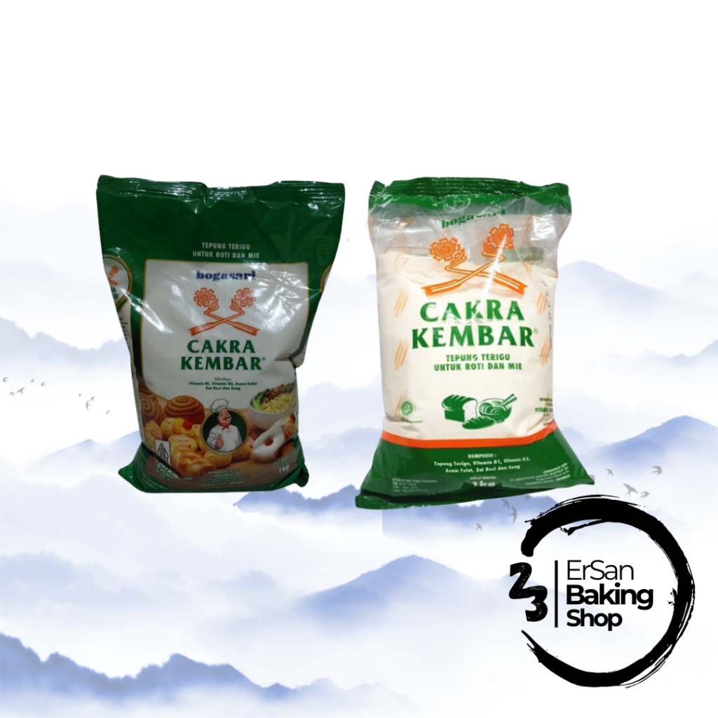 

Tepung Cakra Kembar Biru Premium & Ekonomis/Tepung Terigu/Tepung Roti 1Kg