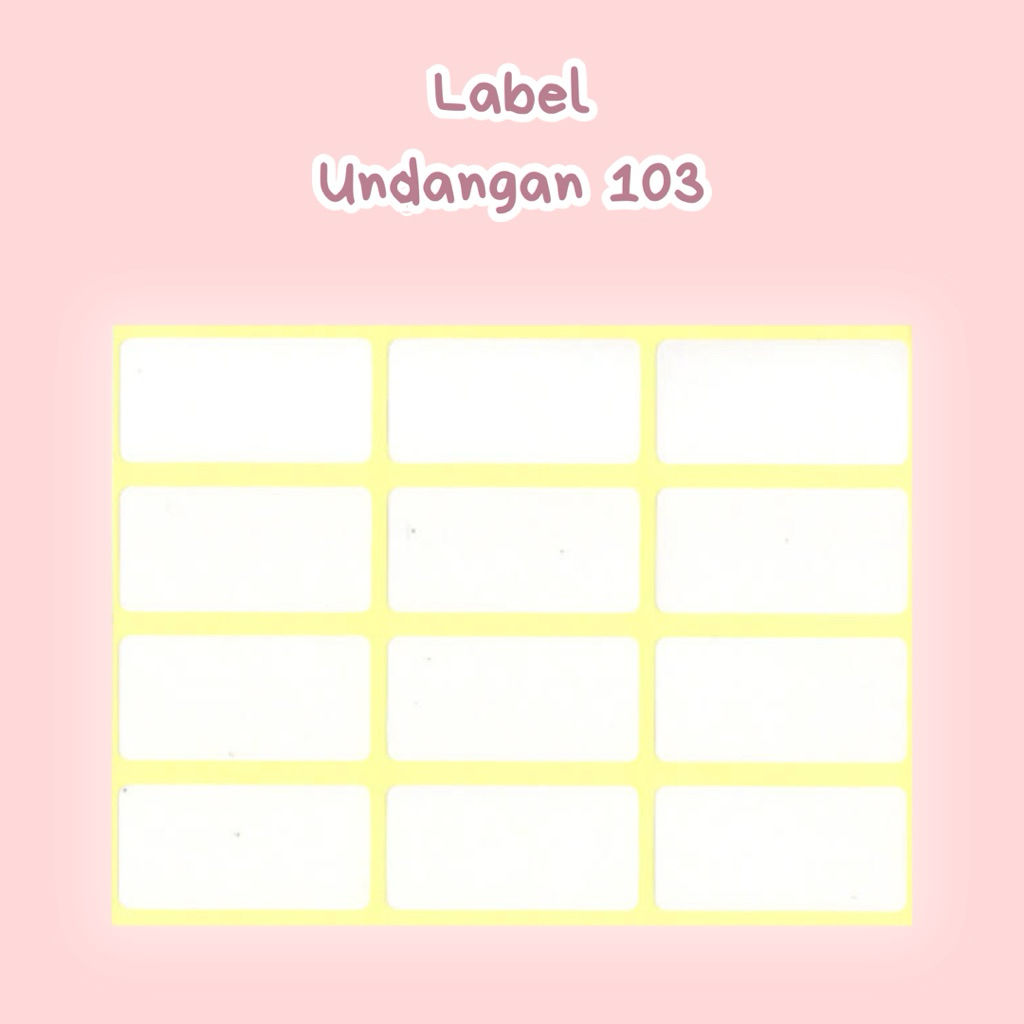 

Label Undangan 103