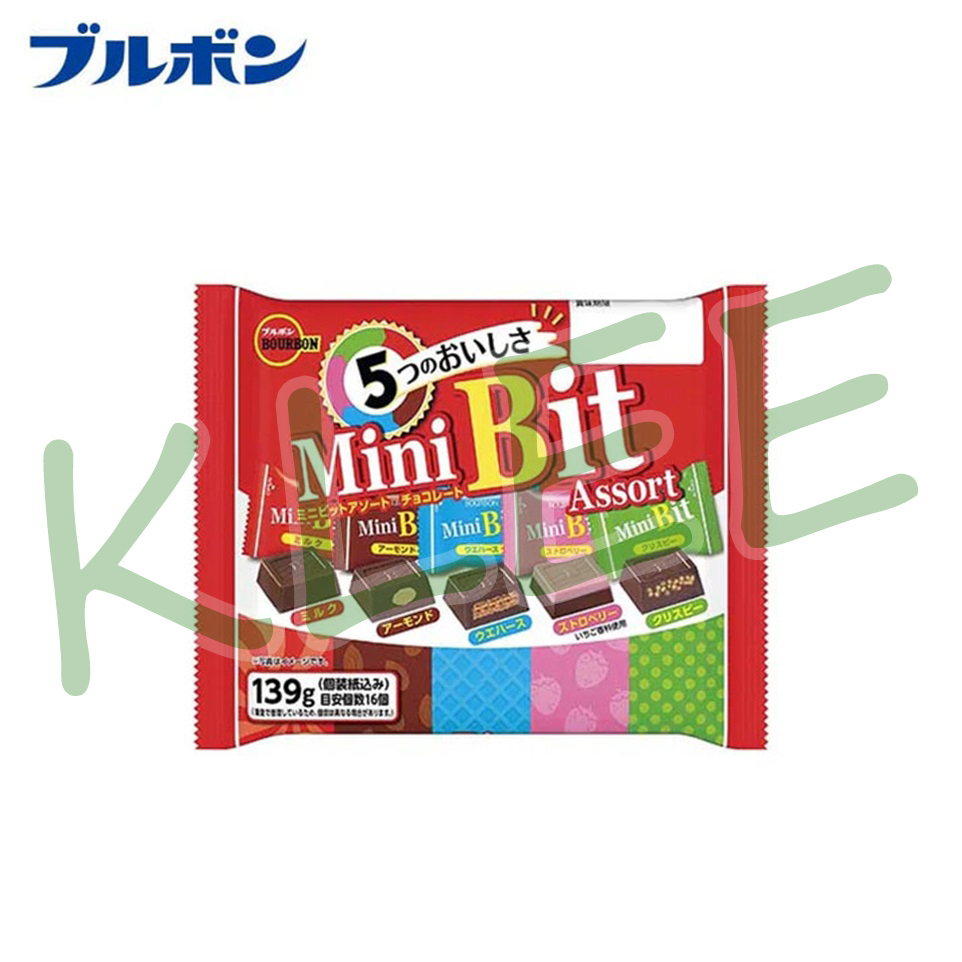 

Bourbon Mini Bit Assort Chocolate Japan - Bourbon Cokelat Compound Aneka Rasa - Coklat Jepang 139g