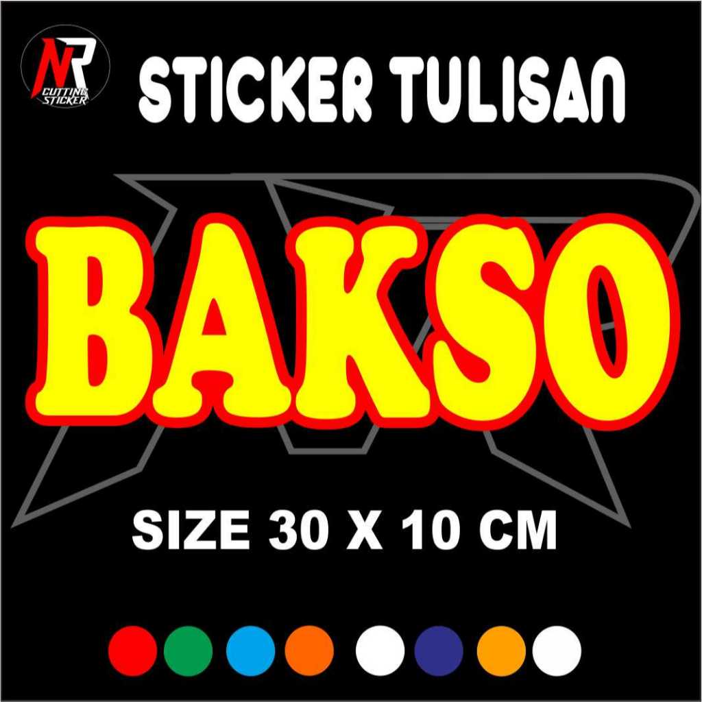 

STICKER TULISAN BAKSO STICKER TULISAN UNTUK NAMA JUALAN DI GEROBAK