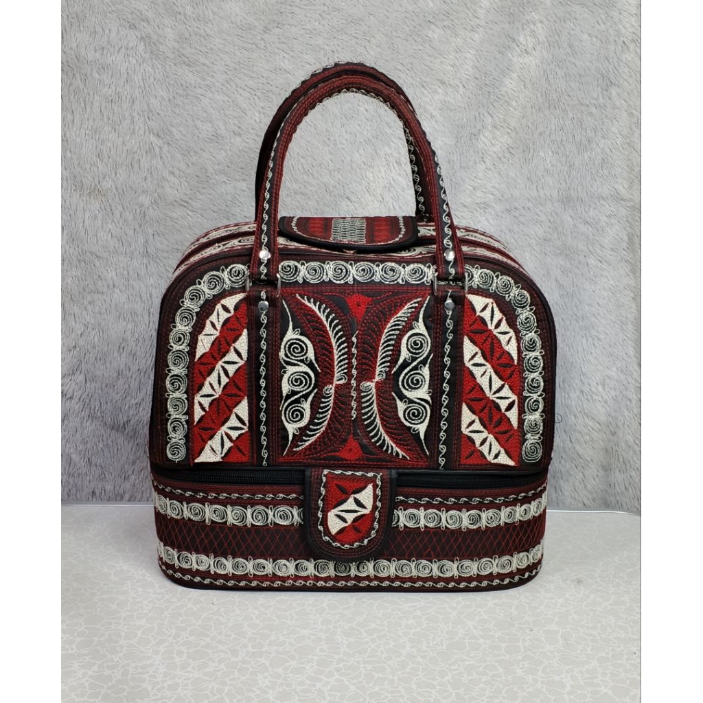 Tas Travel Aceh Dua Tingkat/Tas Baju Bordiran Khas Aceh/Tas Golf Aceh