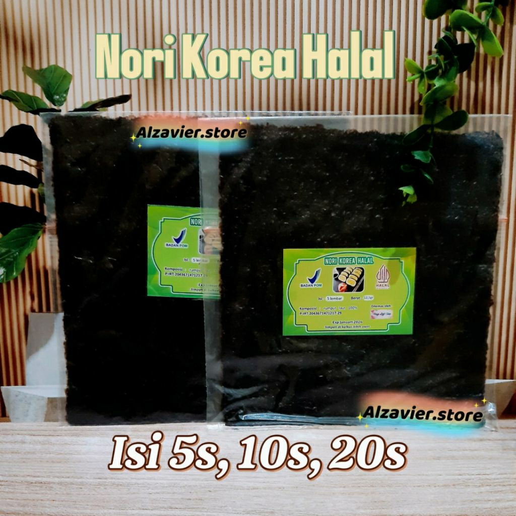 

Nori Korea Halal isi 5 10 20 lembar nori korea halal murah nori rumput laut kimbap kulit bento sale