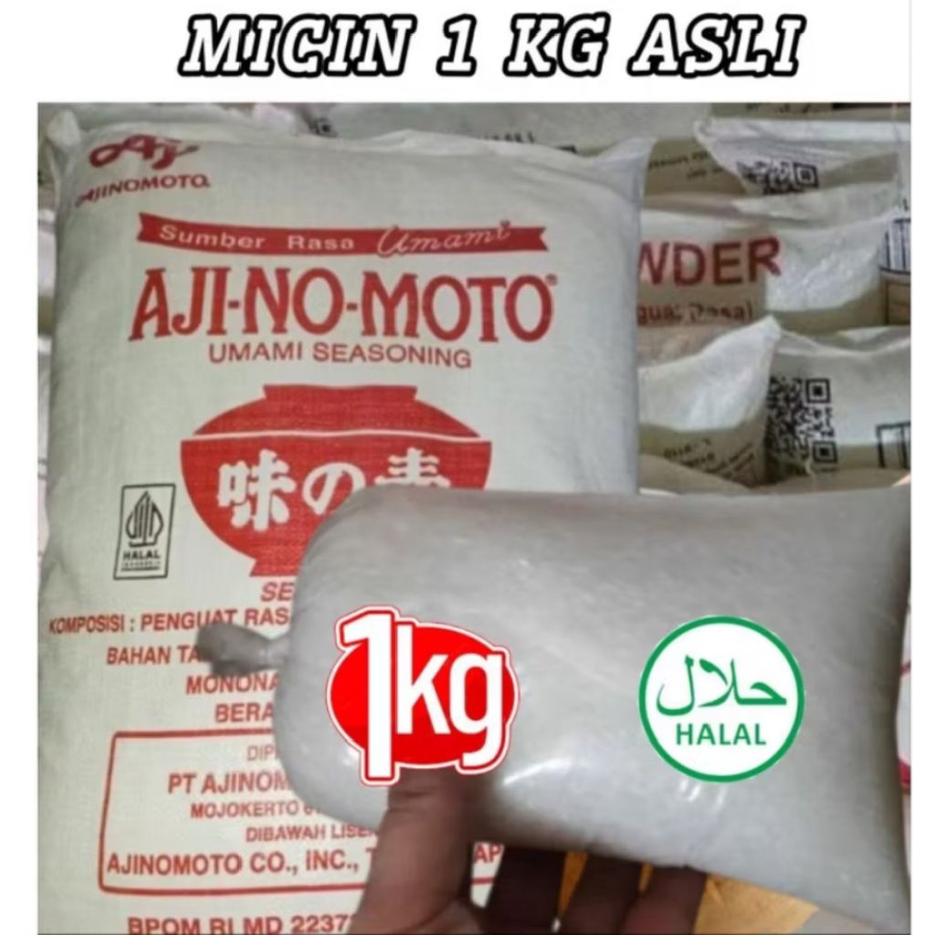 

MICIN MSG AJINOMOTO 1KG KASAR PENYEDAP RASA