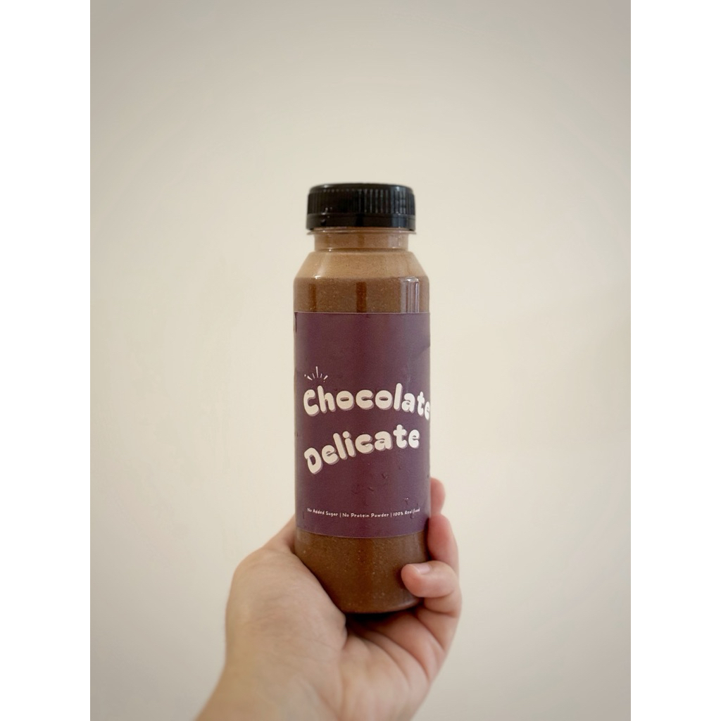 

Protein Smoothie Jus Sehat Cokelat Alami | Tanpa Gula & Tanpa Whey | Chocolate Delicate 250ml
