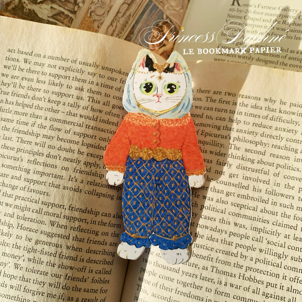 

pembatas buku kertas | bookmark Princess Daphne