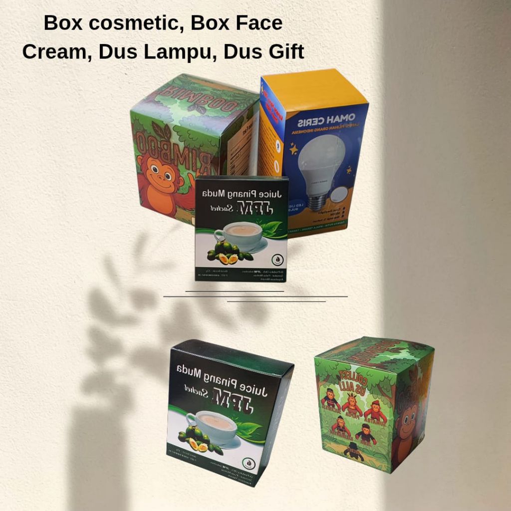 

Box Dus Nasi Paper Kotak Makanan Catering Motif Custom ivory210 gram non laminasi Size 6x6x4cm