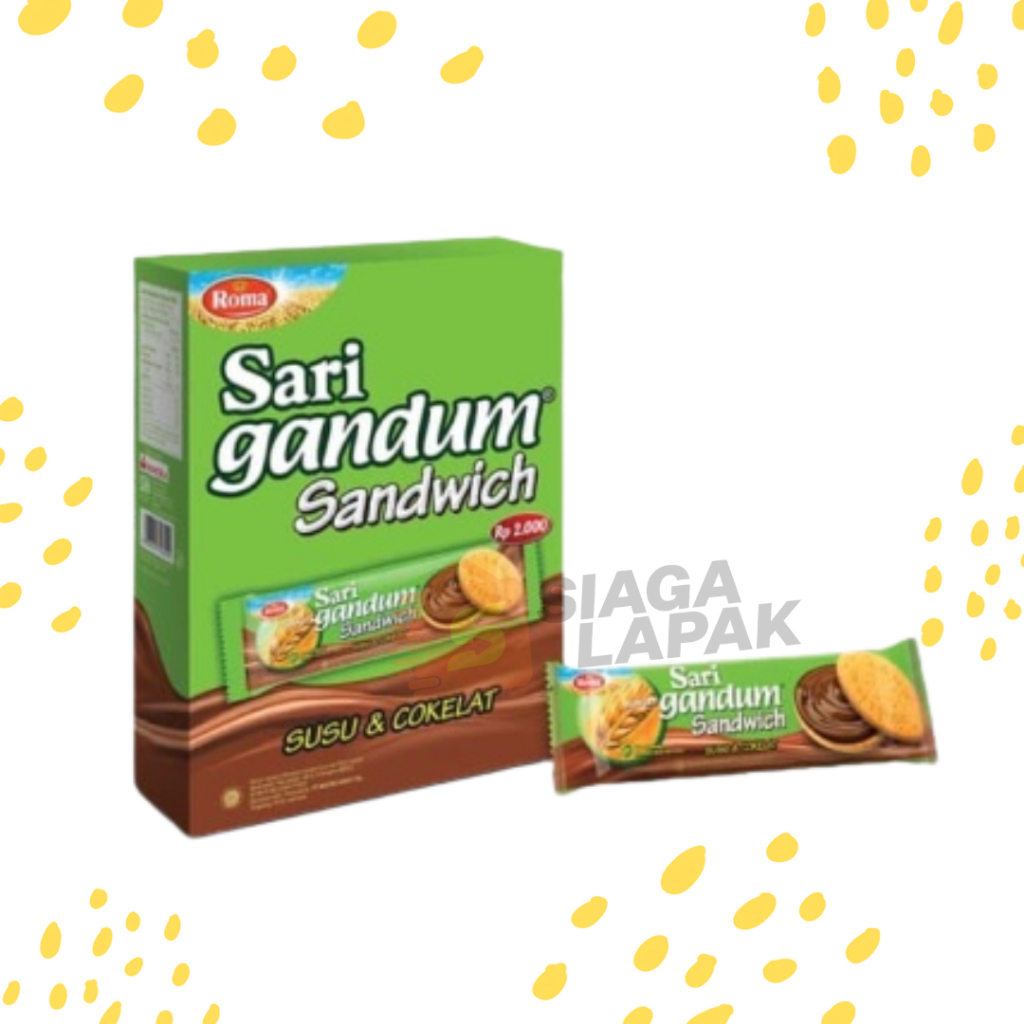 

Sari Gandum Sandwich Coklat 1 BOX ISI 12PCS Biskuit Roma [BELI BANYAK LEBIH MURAH]