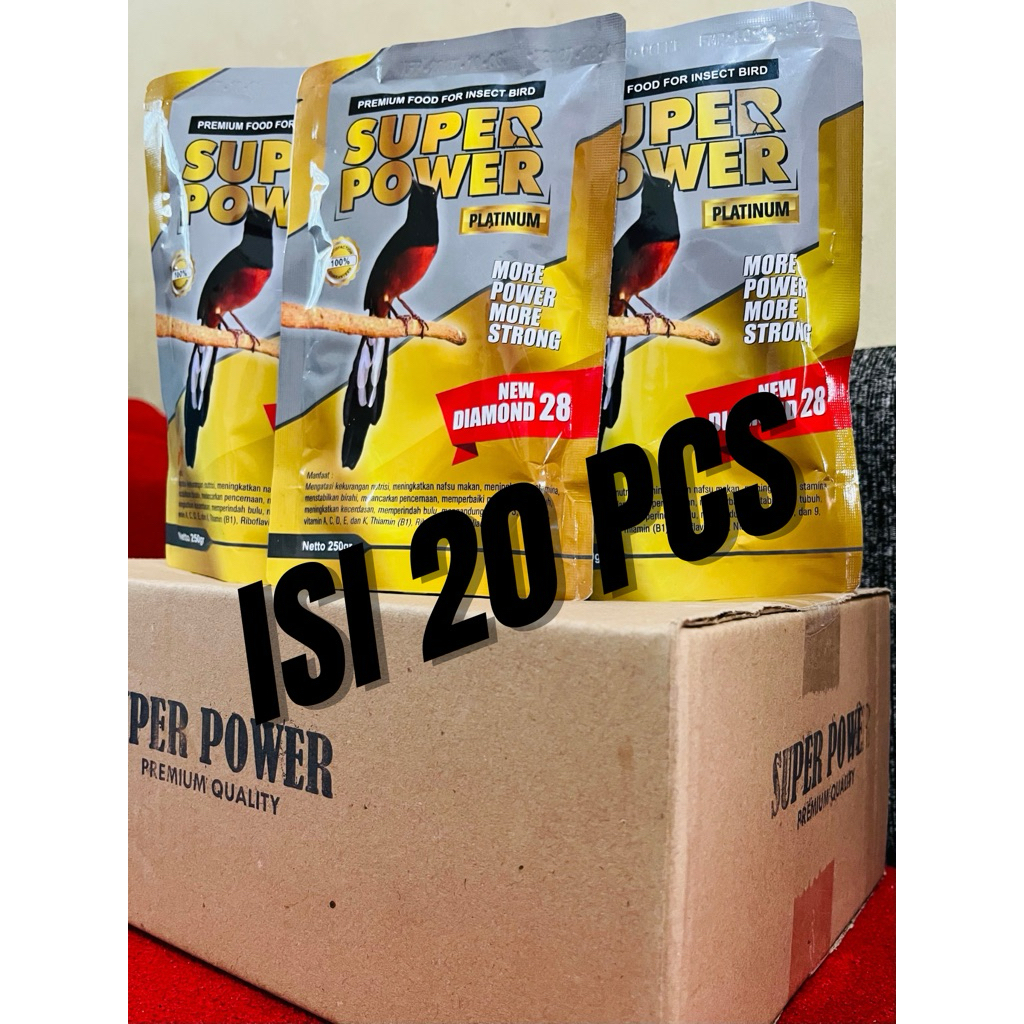 SUPER POWER PLATINUM GROSIR PAKAN SUPER POWER VOER MURAI BATU PAKAN HARIAN PAKAN LOMBA