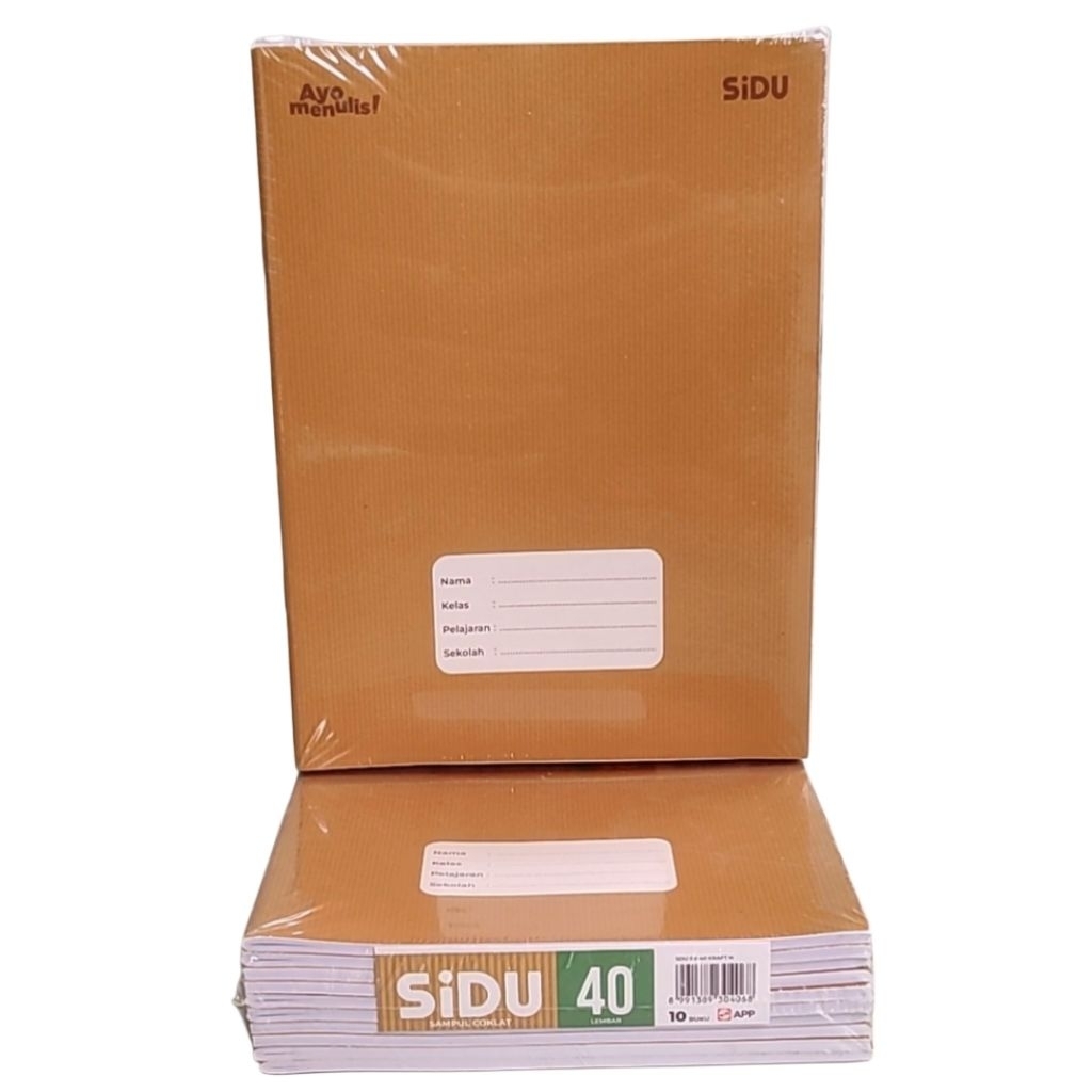 

Buku Tulis SIDU Sampul Coklat Kraft Isi 40lembar 1Pack 10Buku