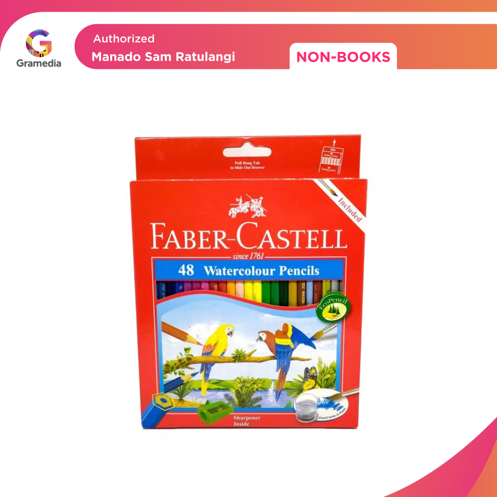 

Gramedia Manado-Faber Castell - Watercolour Pencils Set 48 Warna