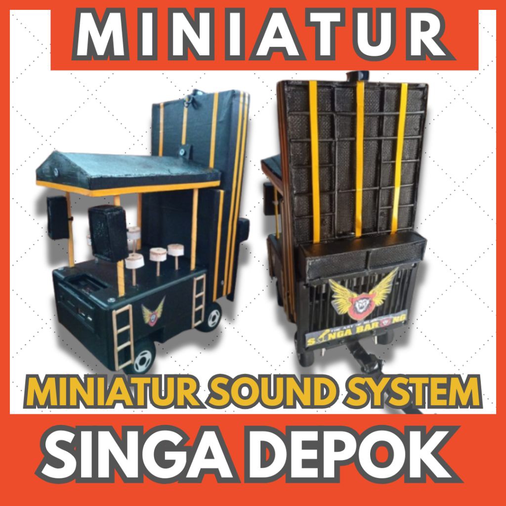 Miniatur Sound Singa Depok, Bisa connect ke hp