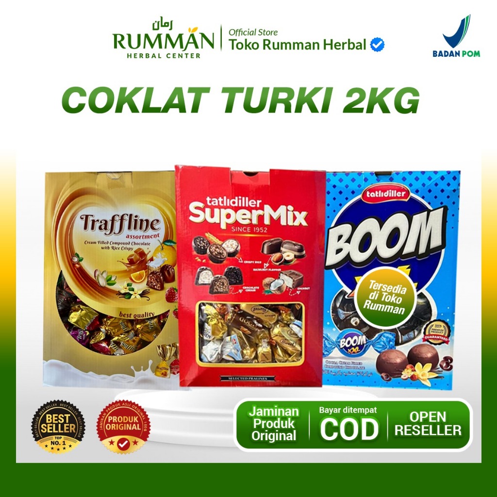 

Coklat turki kemasan 2kg dan 1kg