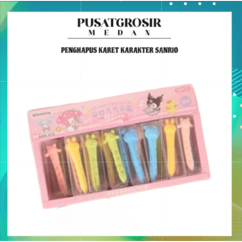 

PENGHAPUS KARET KARAKTER SANRIO / PENGHAPUS PENSIL ANAK MOTIF SANRIO