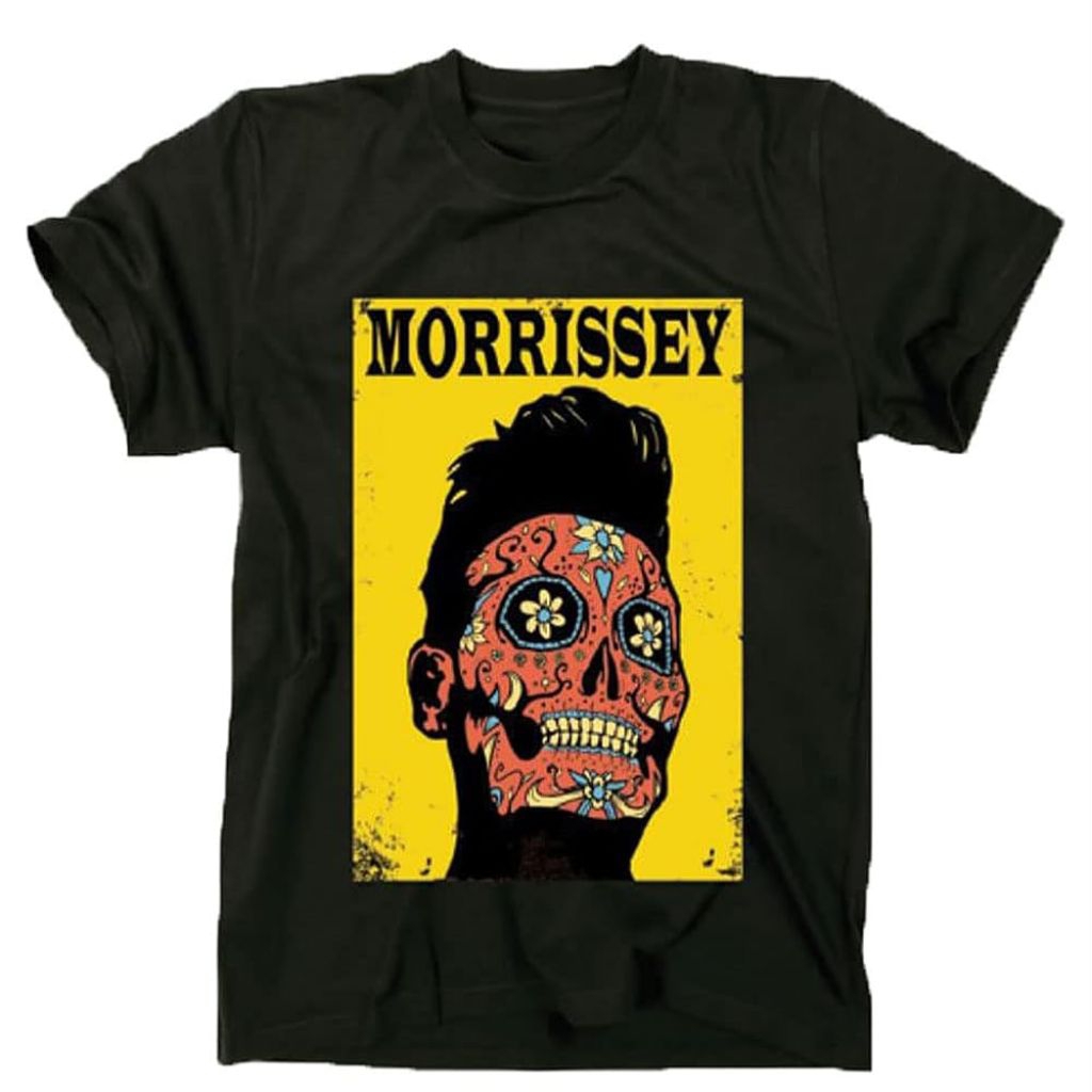 Kaos Dewasa Morrissey Men's Day of The Dead T-Shirt Black