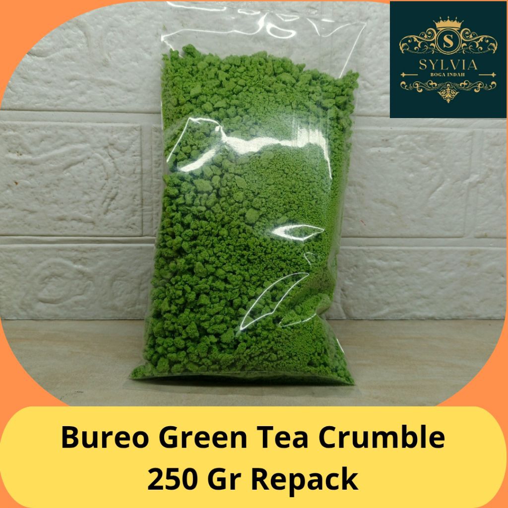 

Bureo GREEN TEA Crumb 250 gr Repack / GREEN TEA Biscuit Crumbs / Remahan Biskuit GREEN TEA Crumble KASAR 250 gr Repack