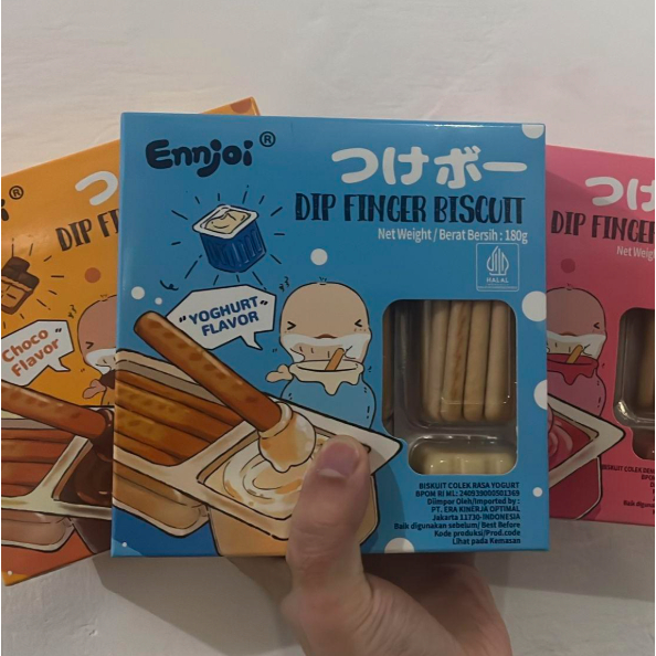 

Ennjoi Dip finger biscuit / Biskuit stik colek / biskuit stik selai aneka rasa 180g