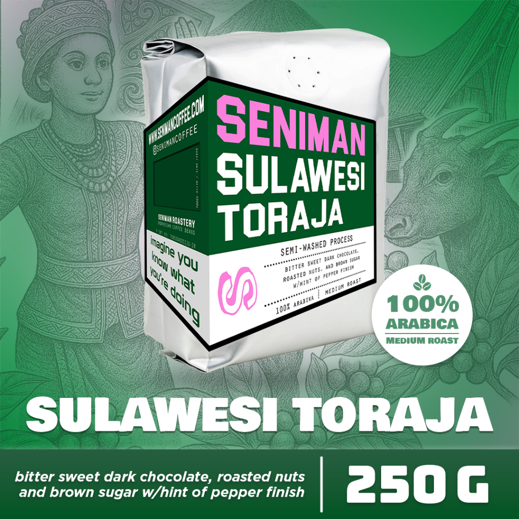 

Seniman Coffee / Indonesian Coffee Beans Sulawesi Toraja Semi Washed 250 gram
