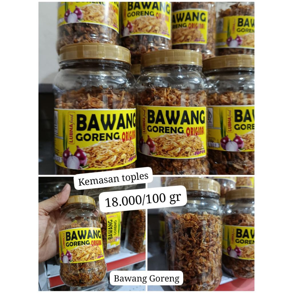 

Bawang Goreng Premium | Toples 100gr | Renyah Gurih, Siap Jadi Topping Andalan!