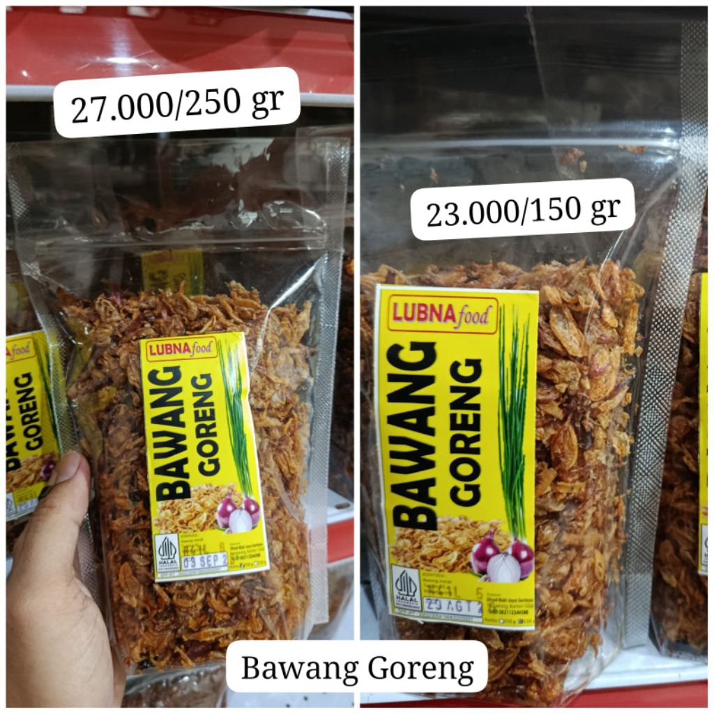 

Bawang Goreng Premium | 150 gr | 250 gr | Perpaduan Bawang Sumenep & Bawang Brebes, Gurih Maksimal!