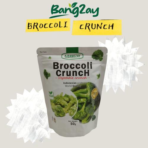 

Keripik Vegan Sayur Brokoli Cemilan Sehat 50g - Bangzay Broccoli Vegetable Crunch 50g