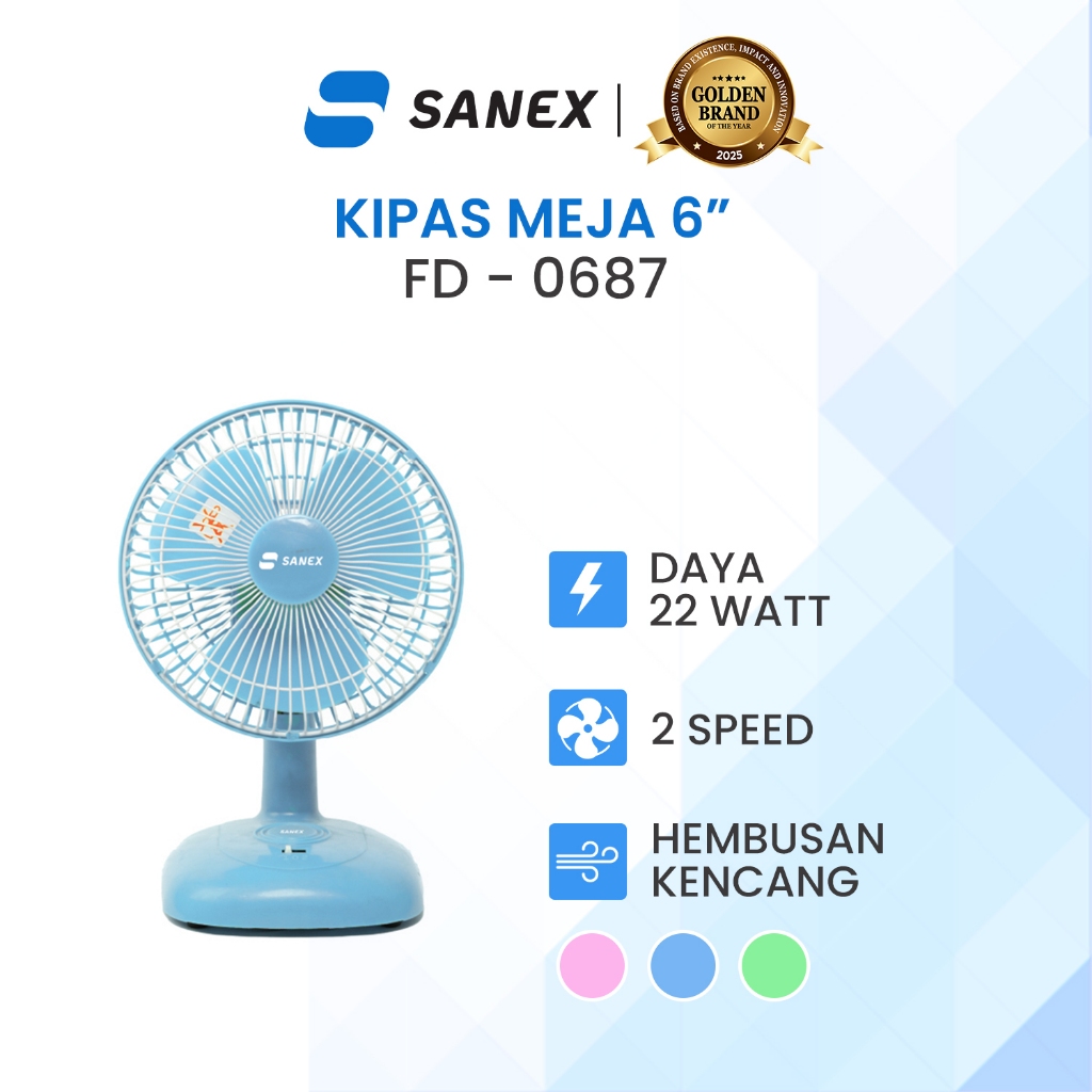 SANEX Kipas Angin Meja 6 Inch FD-0687