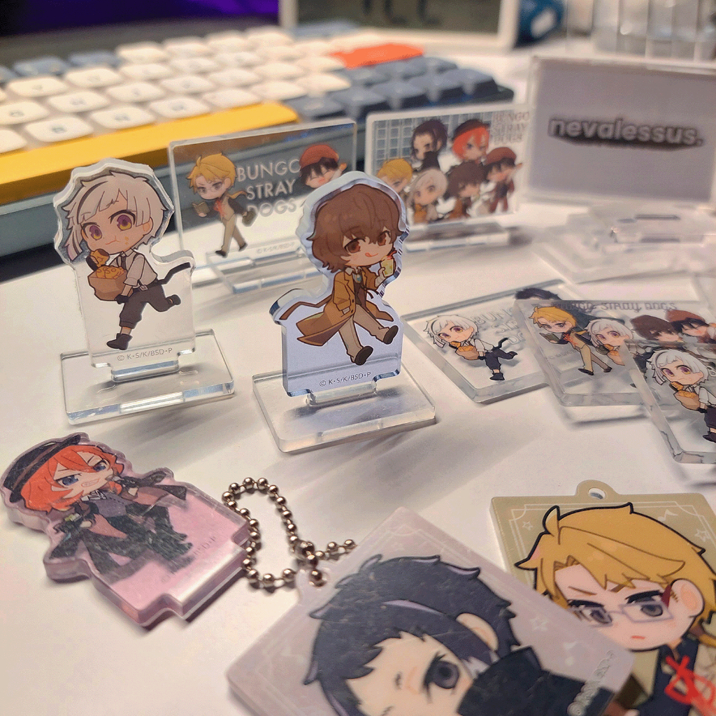 [OFFICIAL] BSD Bungo Stray Dogs Seria Mini Acrylic Standee & Keychain - Dazai, Chuuya, Atsushi, Akut