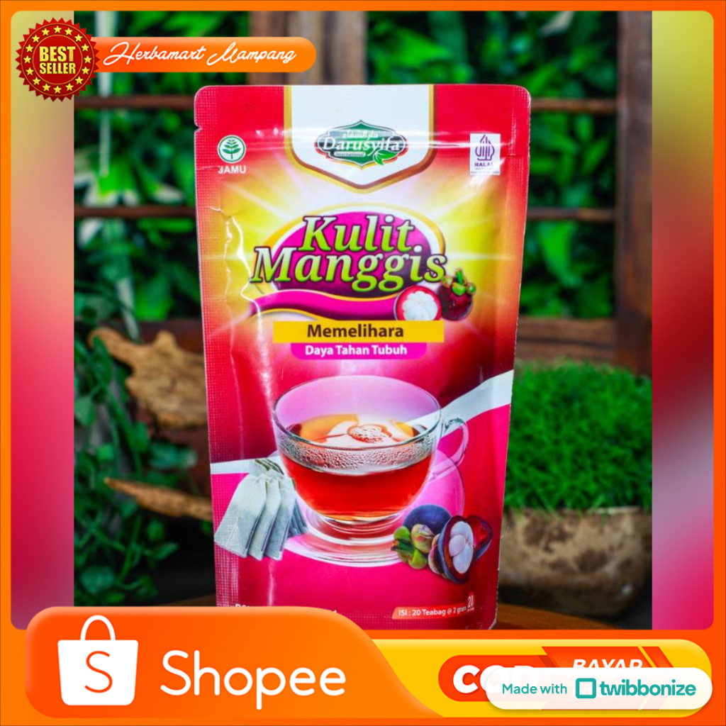 

KULIT MANGGIS 20 Teh Celup Kantong Darusyifa atasi Kanker Diabetes