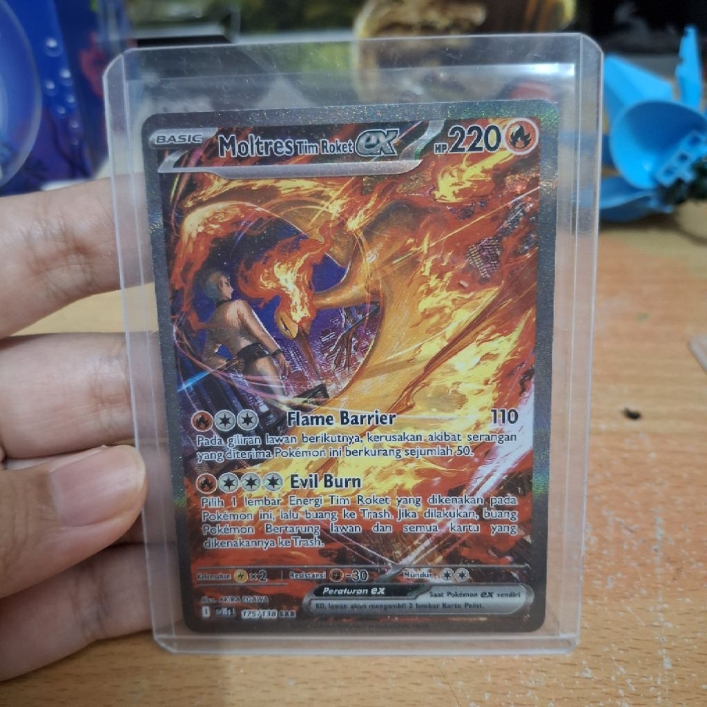 TCG Pokemon Moltres Tim Roket EX SAR