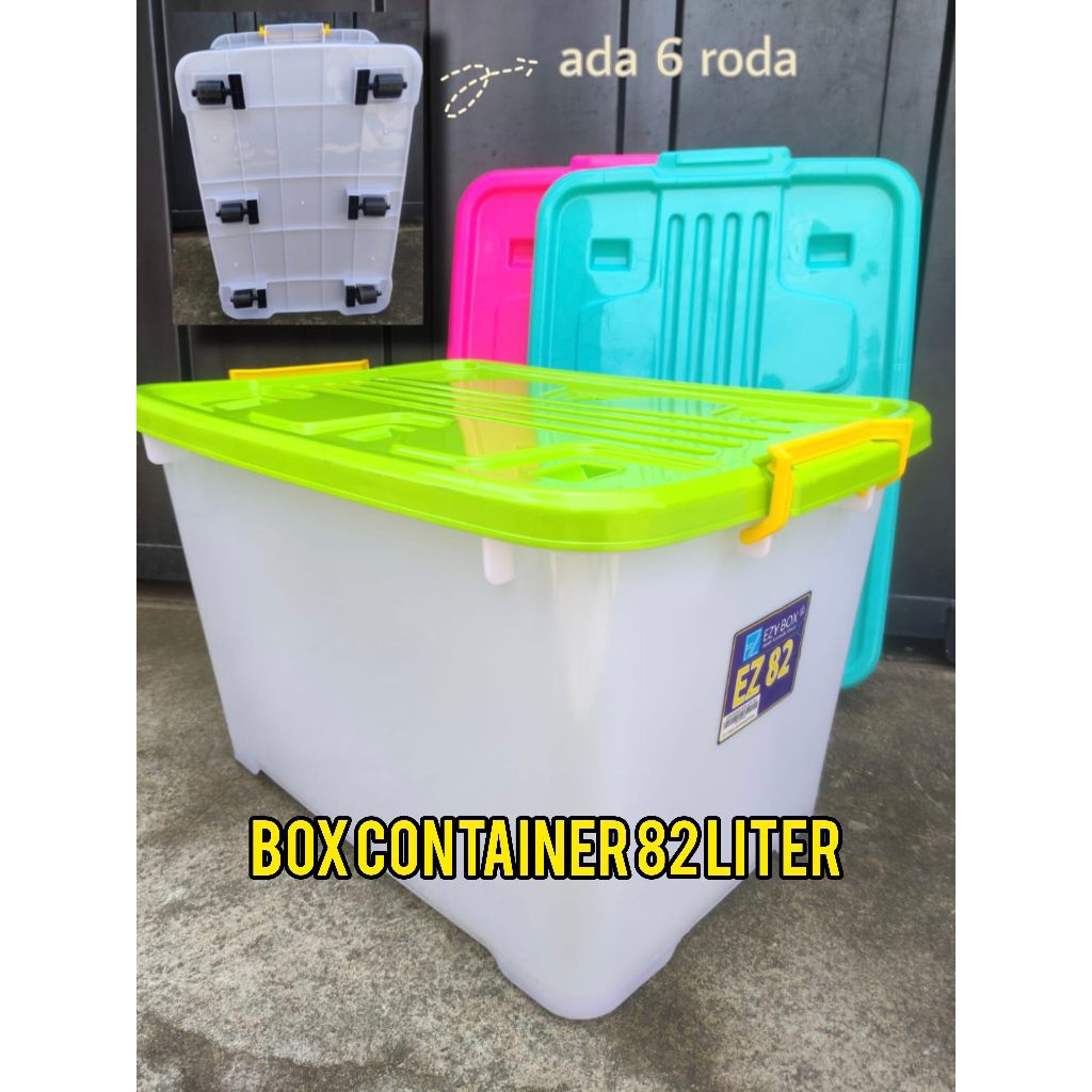 BOX CONTAINER PLASTIK 82 LITER JUMBO EZY