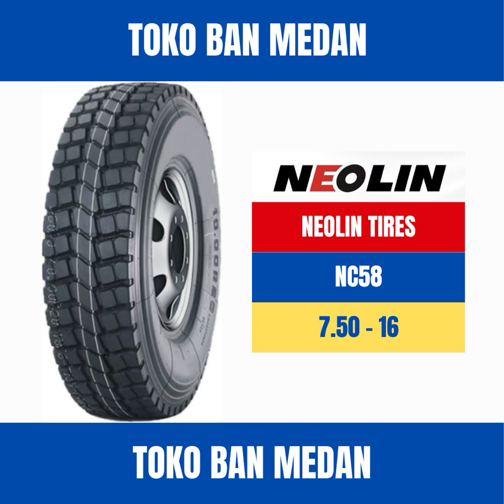 BAN TRUK KAWAT NEOLIN NC58 750 R16 16 KAWAT ( KOMPLIT BAN DALAM DAN SELENDANG )A